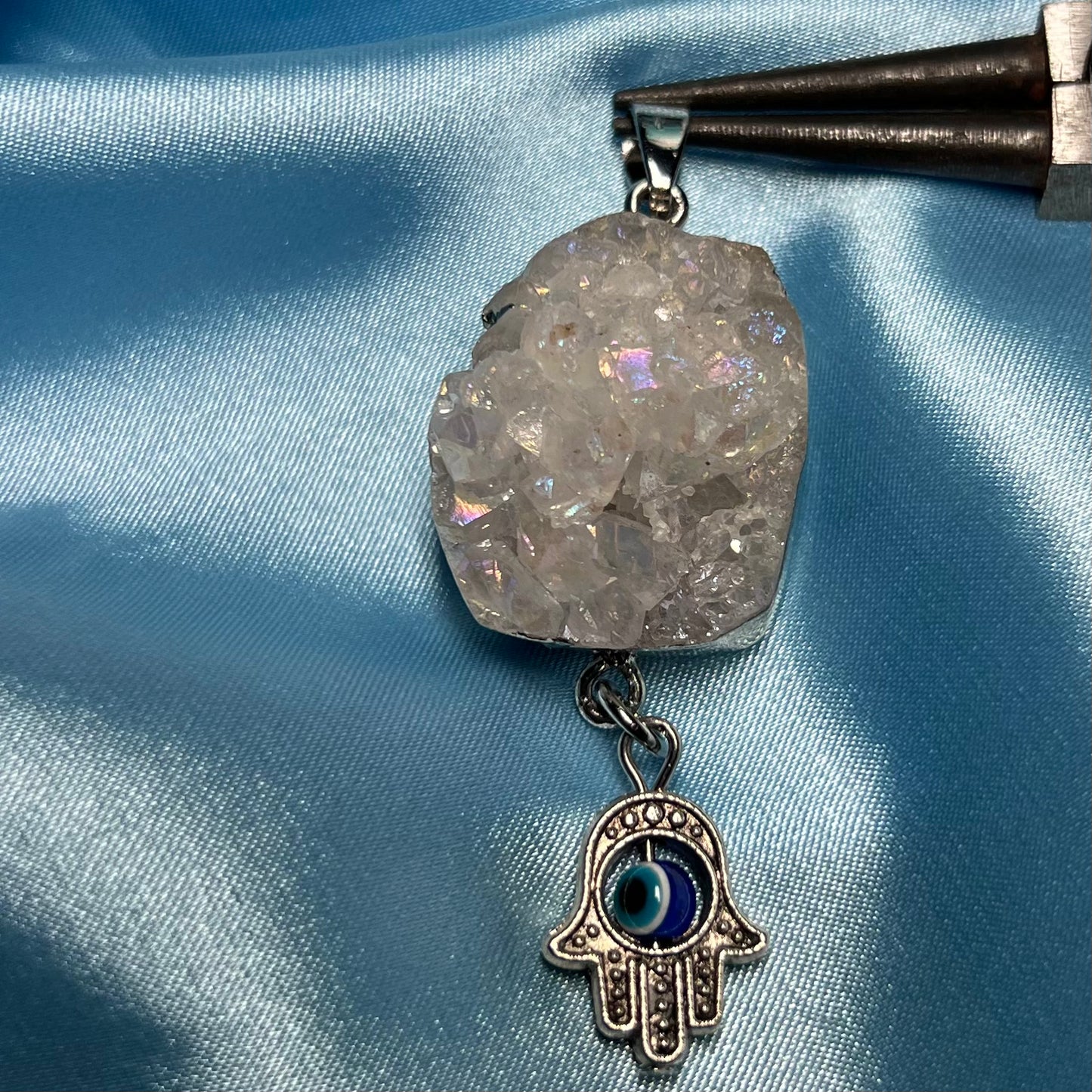 Angel Aura with Evil Eye Pendent