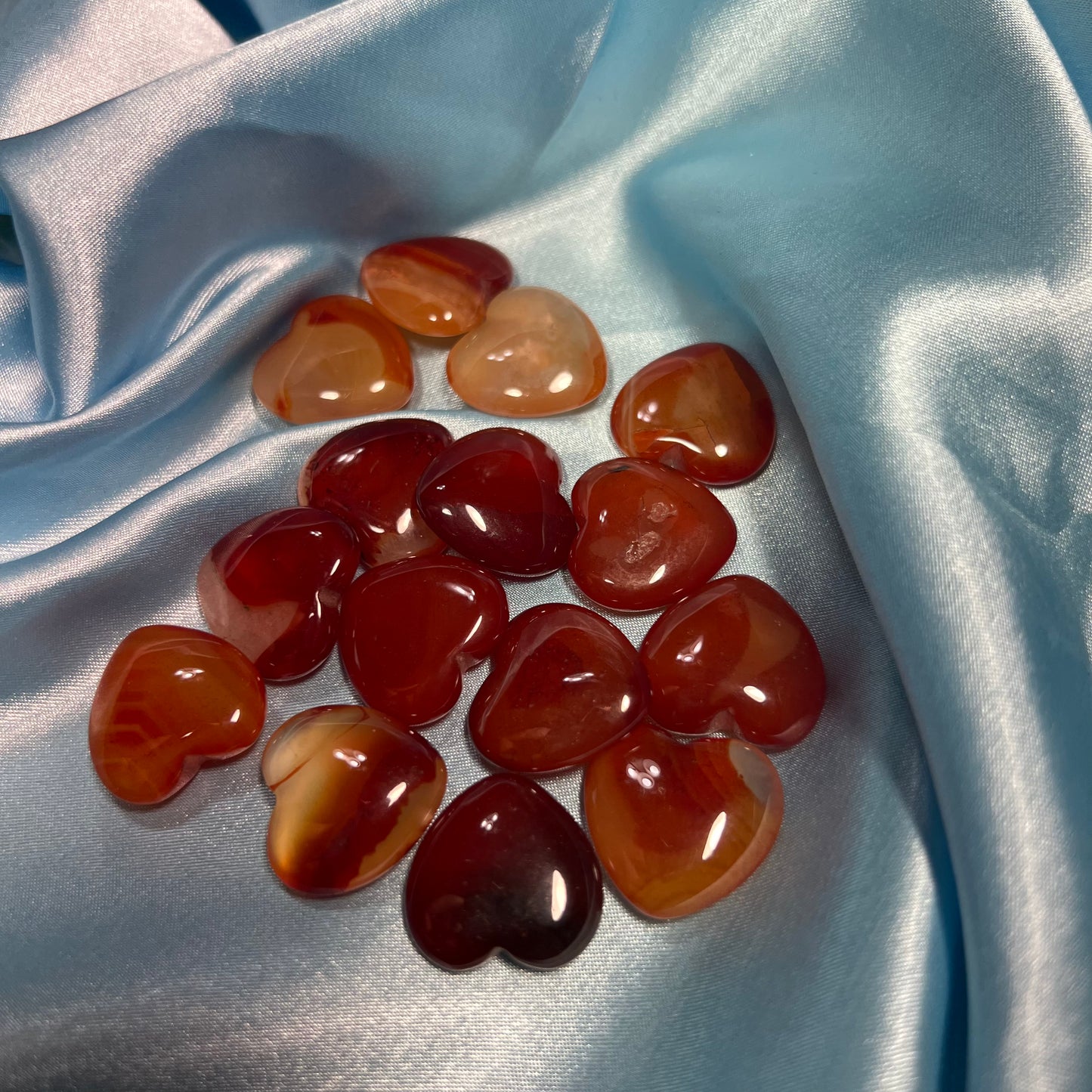 Small Carnelian Hearts