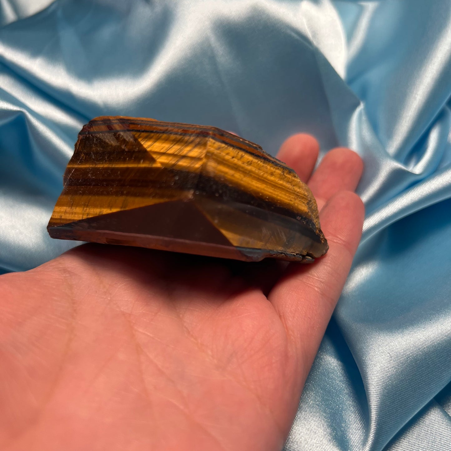 Tigers Eye Semi Polished Point