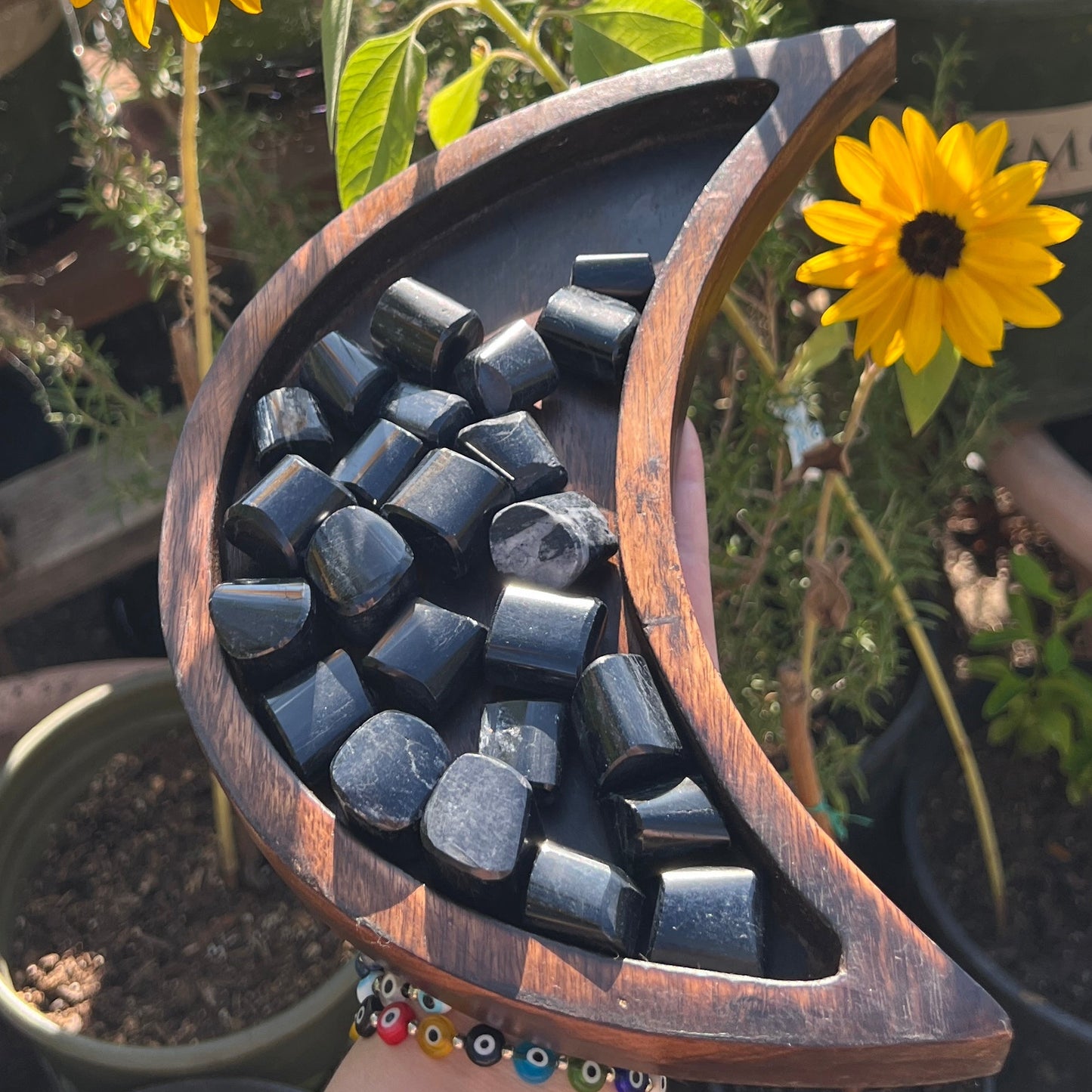 Black Tourmaline Tumbles