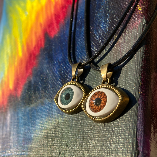 Evil Eye Bronze Necklace
