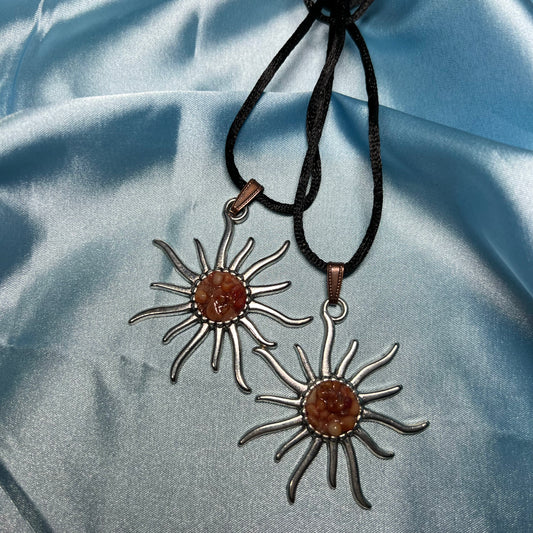 Coral Sun Necklace