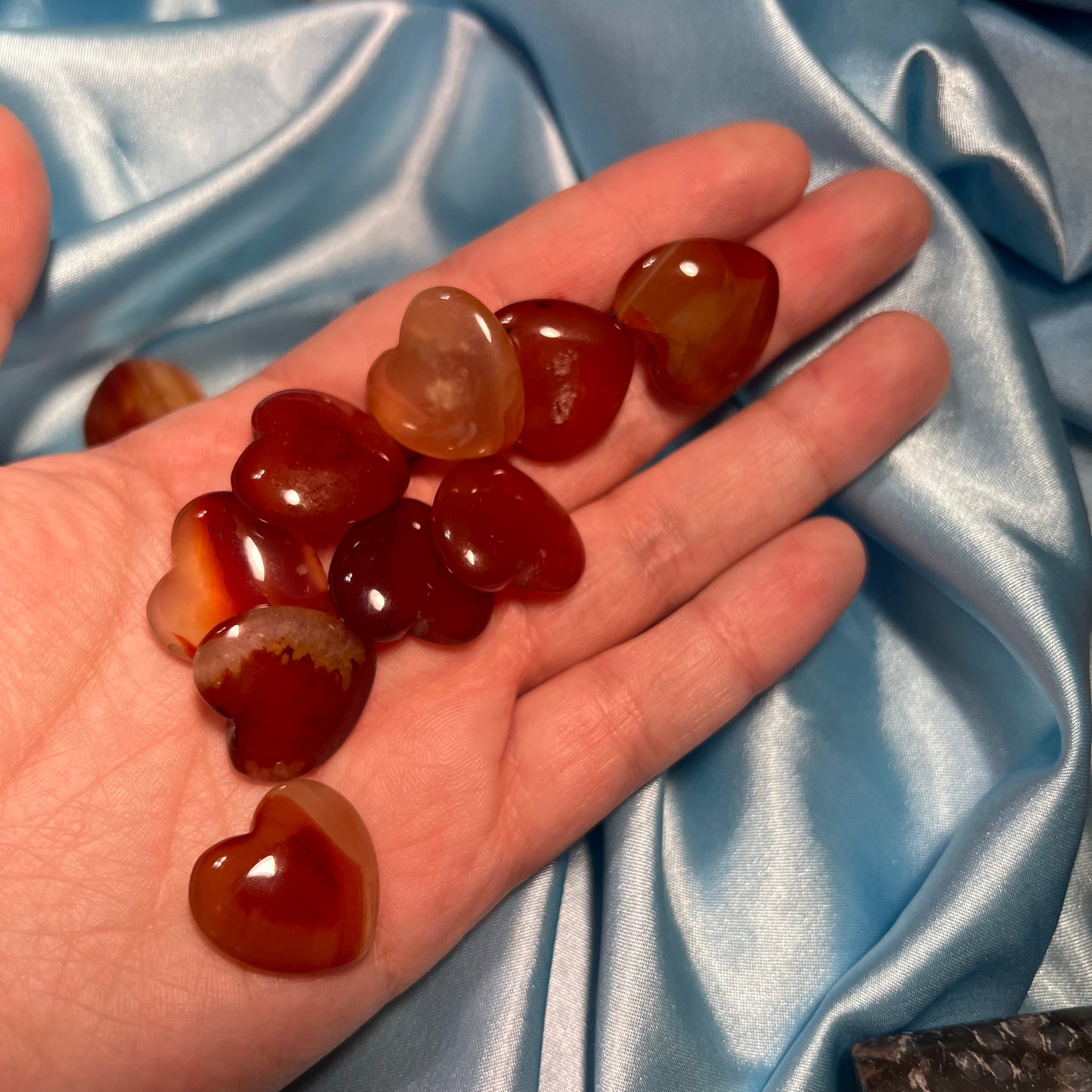 Small Carnelian Hearts