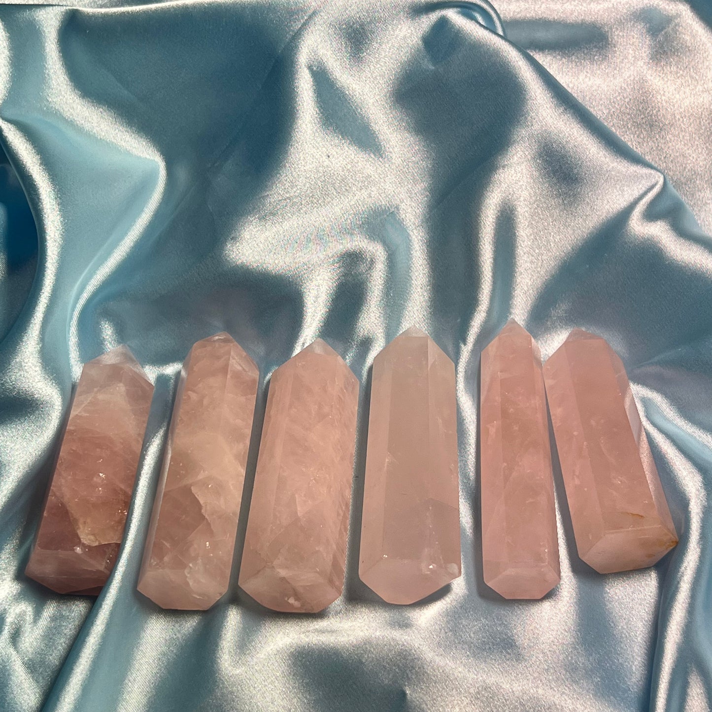 Small Rose Quartz Towers