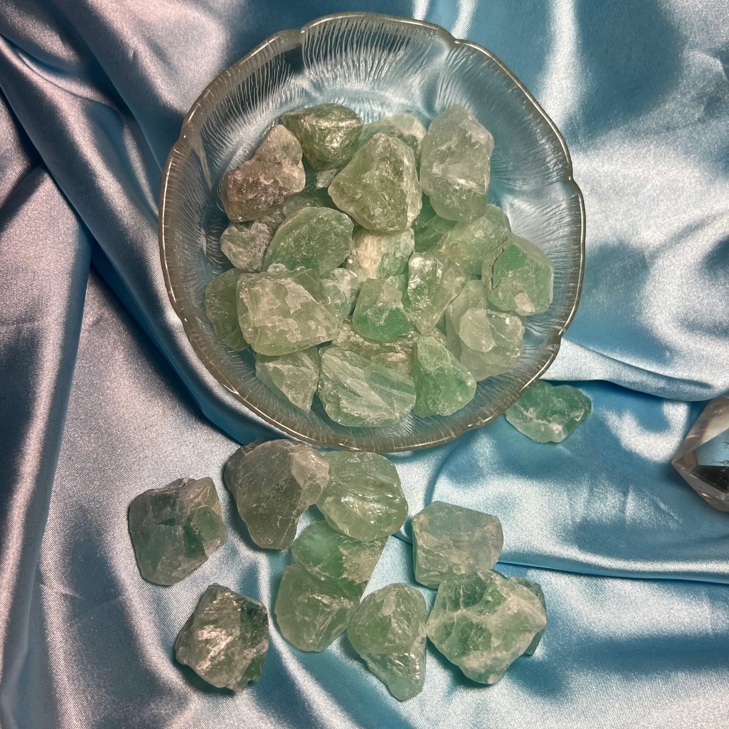 Rough Green Fluorite Chunks