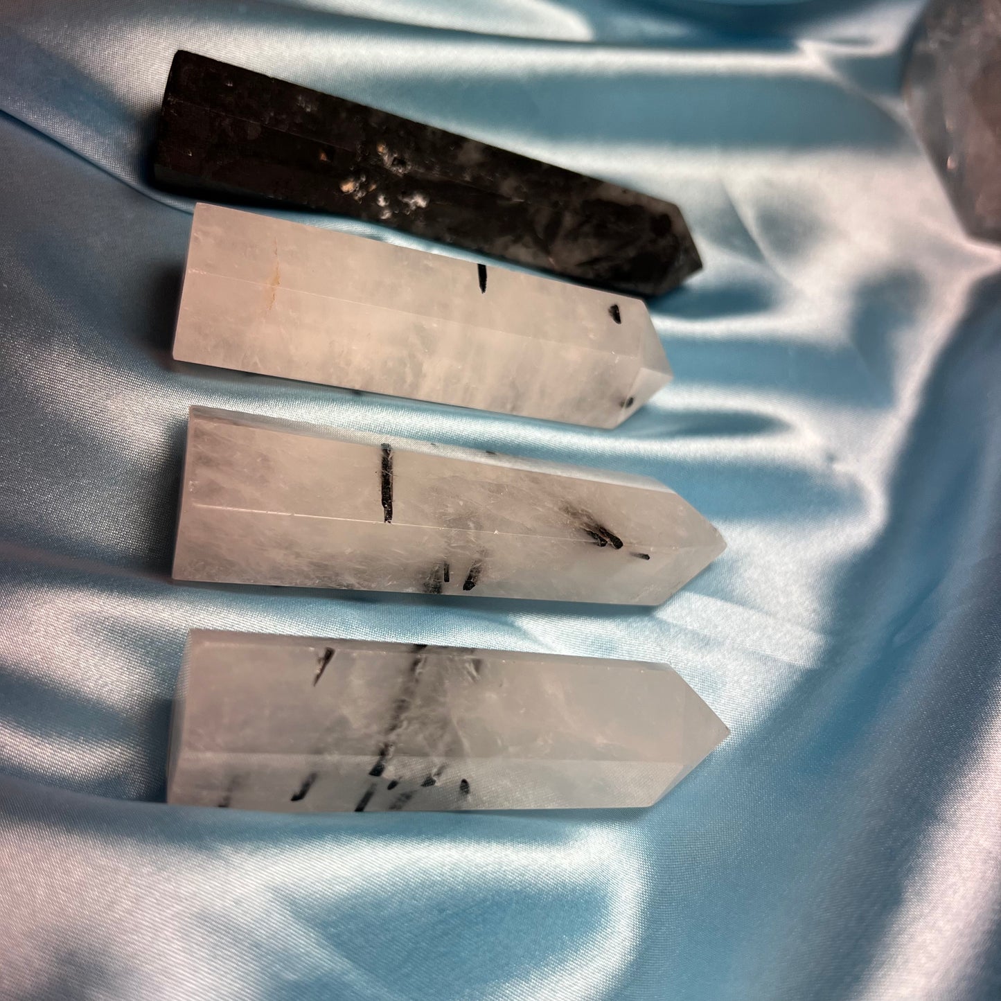 Tourmalinated Quartz Mini Towers