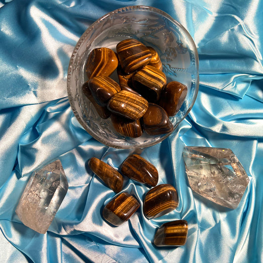 Large Tigers Eye Tumbles