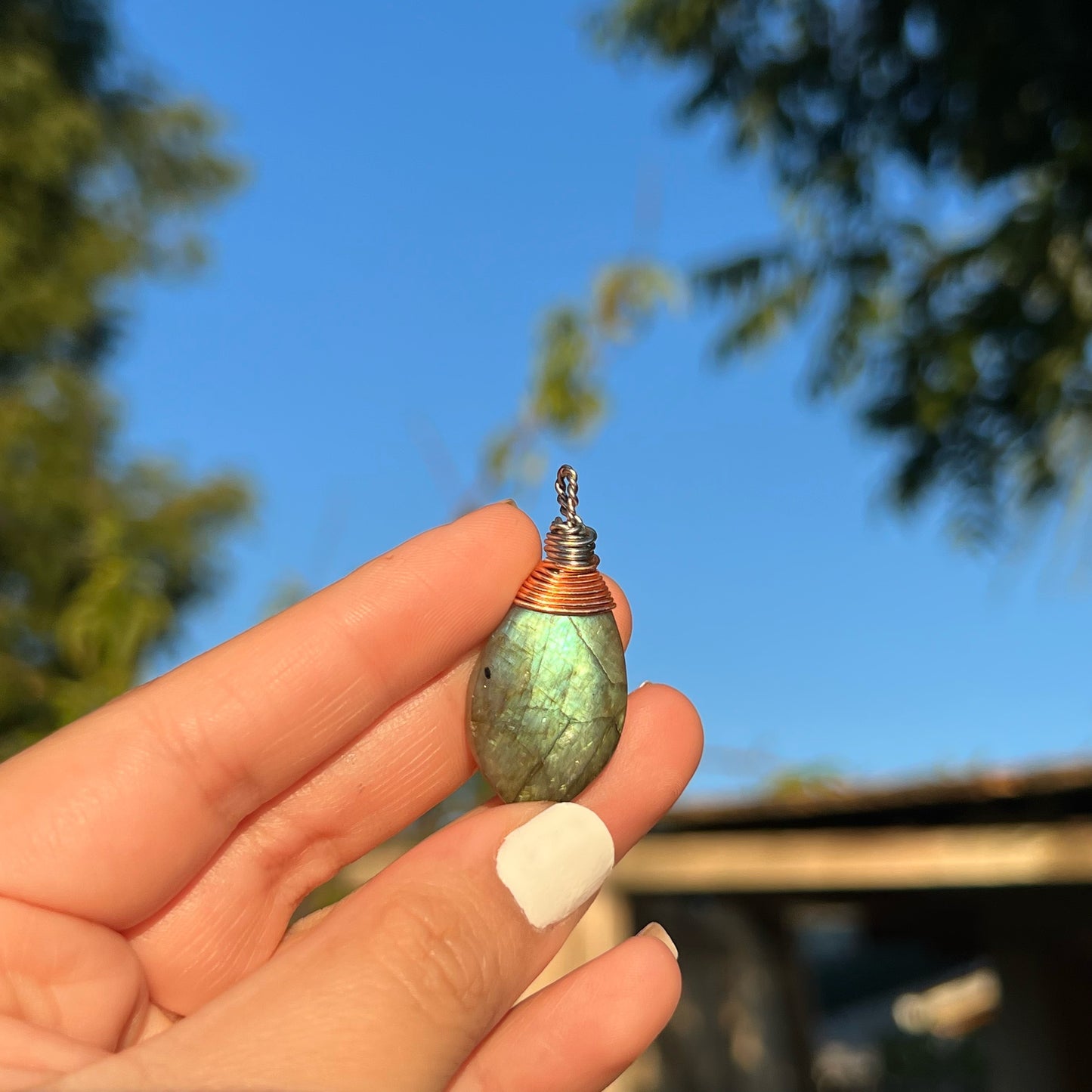 Labradorite Pendent (handmade)
