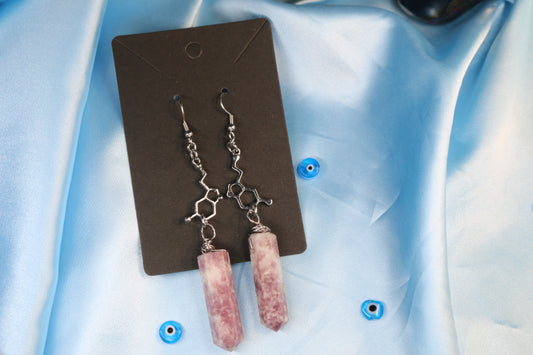 Serotonin Lepidolite Earrings