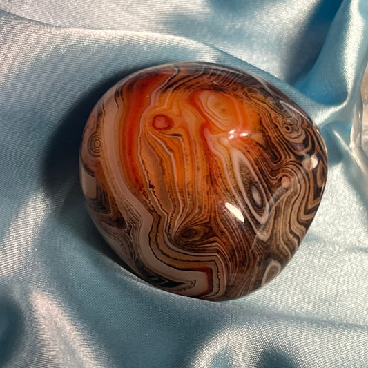 Madagascar Banded Agate Palm stone