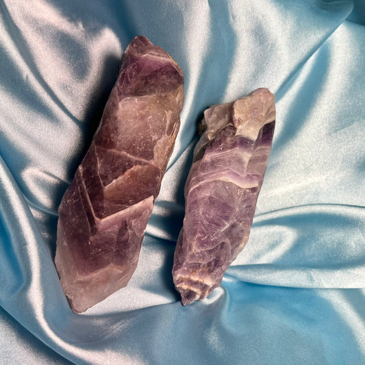 Chevron Amethyst Points