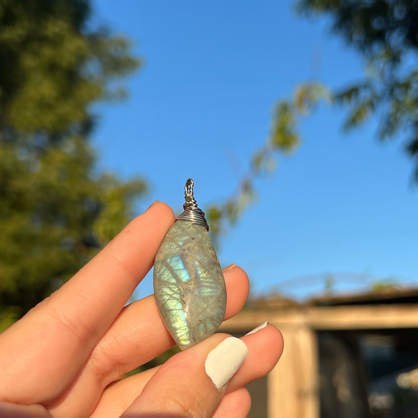 Labradorite Pendent (Handmade)