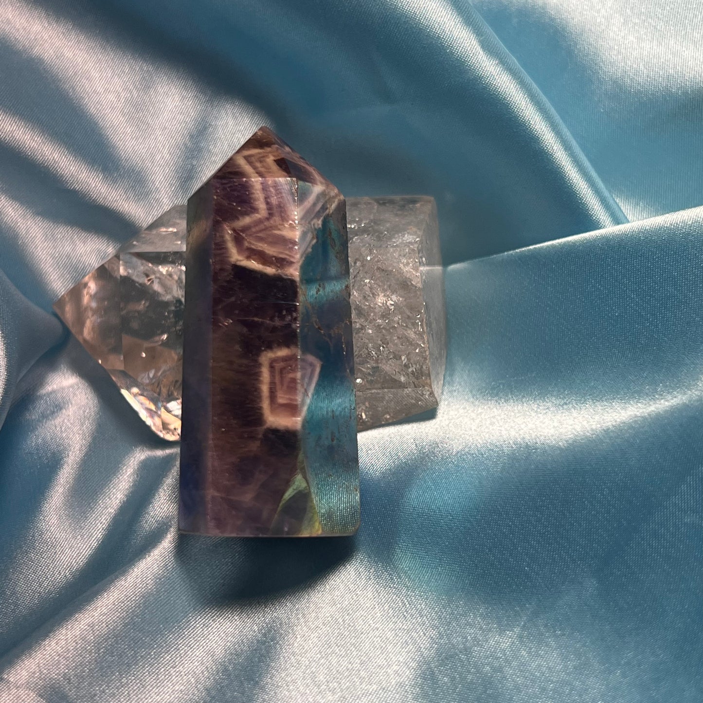 Aura Cheveron Amethyst Mini Towers