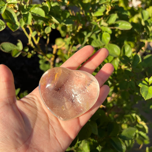 Large Clear Quartz Heart